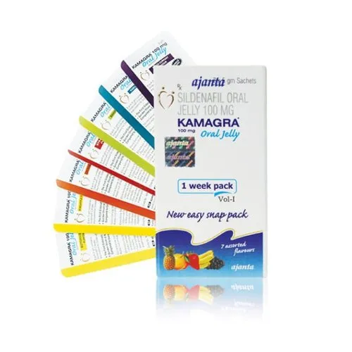 Kamagra-FX 100mg Oral Jelly Cola, Packaging Size: 7 Sachets
